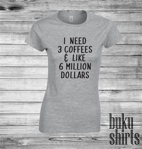 I Need 3 Coffees and Like 6 Million Dollars